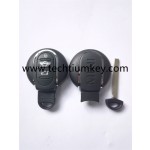 with words on back 3 button remote key shell for BMW Mini